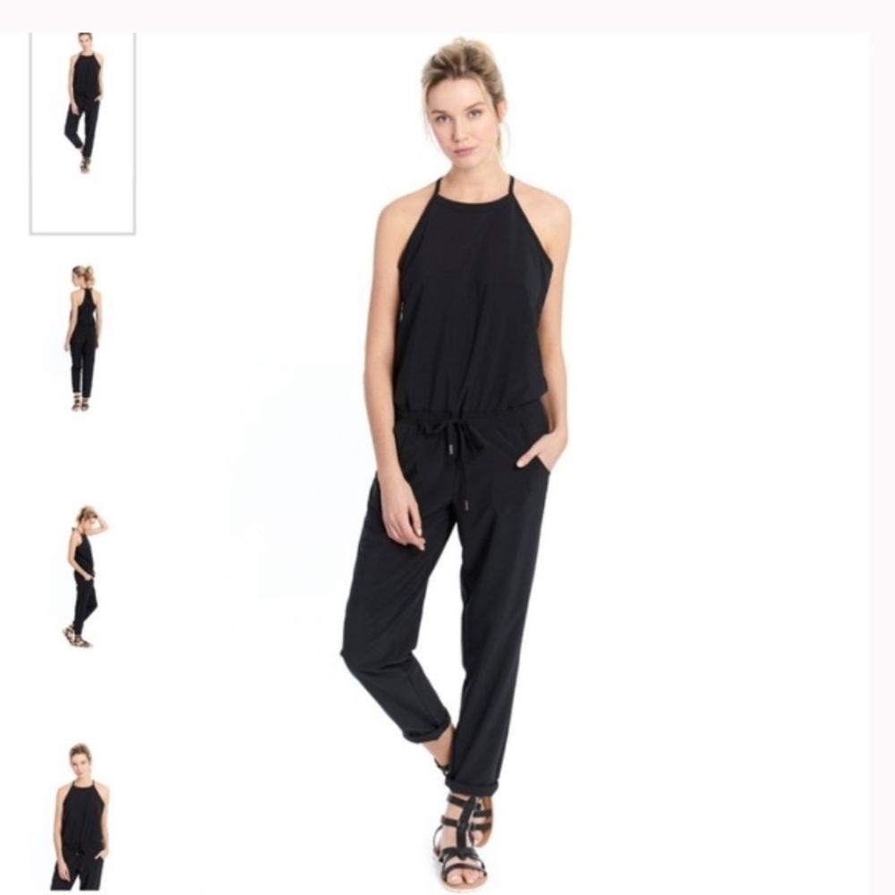 NWOT Lolë  Black Siobhan Jumpsuit SZ M